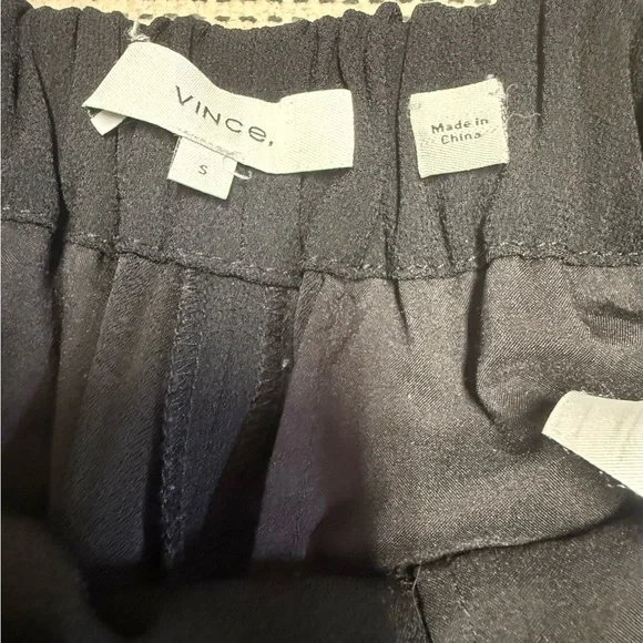 Vince Woman’s Black Pullon Ankle Trouser Dress Pants - Picture 2 of 7